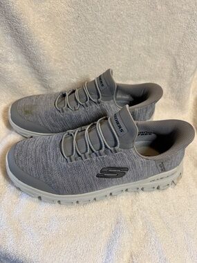 Skechers Men's Slip-On Athletic Sneakers in Gray